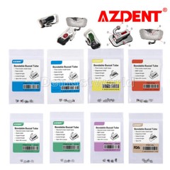 AZDENT Dental Orthodontic Buccal Tubes 1st 2nd Molar Bondable Roth MBT 018 022