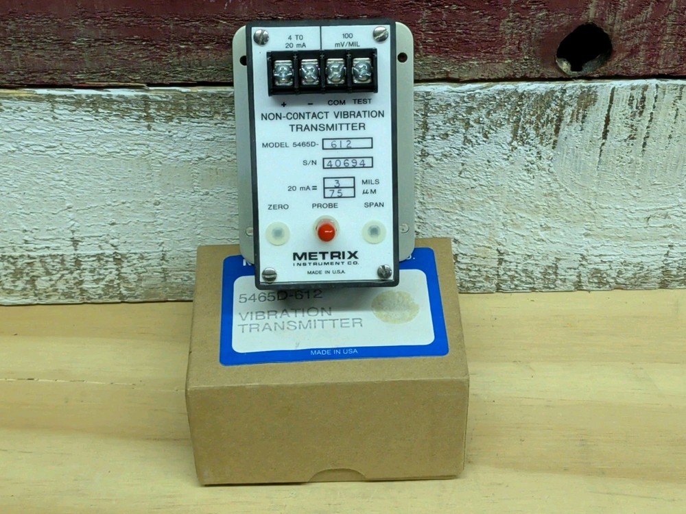 NEW Metrix 5465D-612 Vibration Transmitter Non-Contact Monitoring
