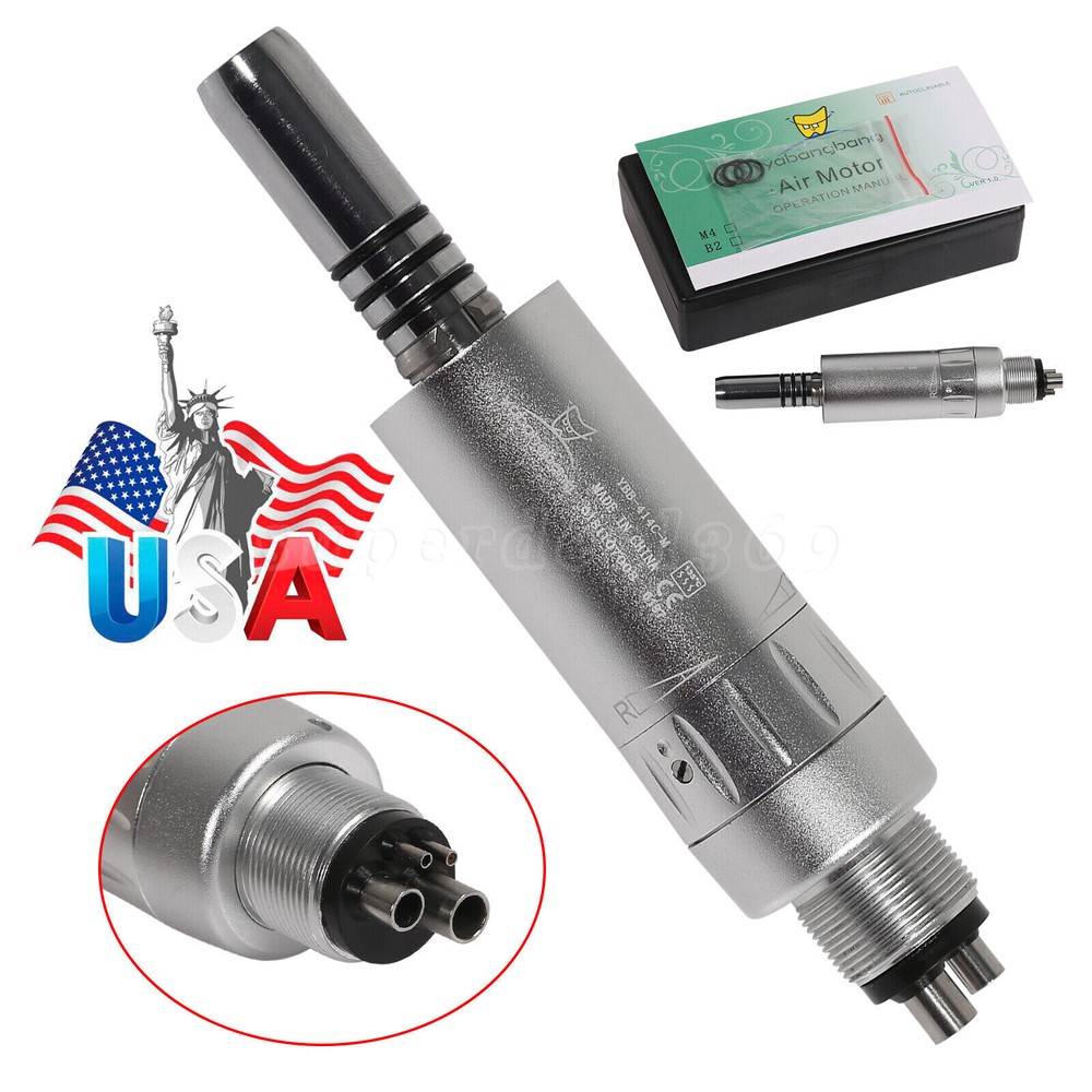Dental E-type Air Motor 4-Holes Slow Low Speed Handpiece Inner Water NEW