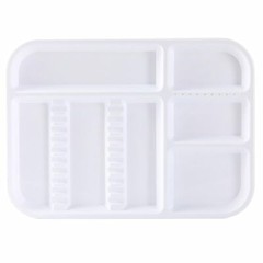 Dental Separate Autoclavable 135°C Divided Tray Plastic Set Up Trays 5 Color