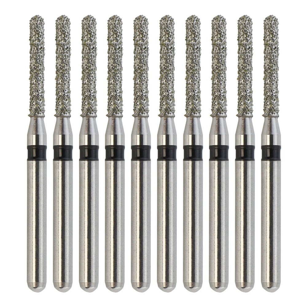 Dental Diamond Burs Round End Cylinder FG 881/012SC Super Coarse Grit Red