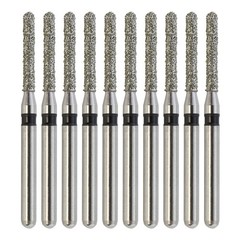 Dental Diamond Burs Round End Cylinder FG 881/012SC Super Coarse Grit Red