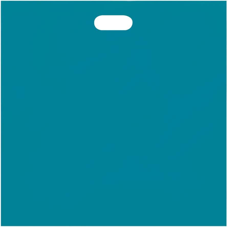 Plastic Shopping Bags 500 Low Density Retail Blue Handles 20″ x 20″ x 5″