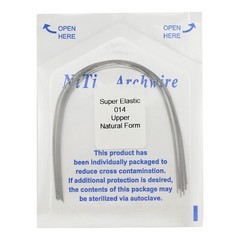 100pc Dental Orthodontic Arch Wires Niti Rectangular Round Natural 1622 012 016