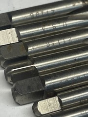 51 PCS H.w Co Tap Bit Flute Tapping Bits Press HS lot Tappers Tap As Listed