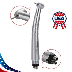 SANDENT Dental High Speed Handpiece Push Button 4 port spray 4 Hole Fit NSK