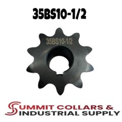 #35 Roller Chain Sprocket B Type 1/2″ Bore 10 Tooth 35BS10-1/2