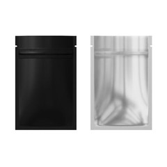 100 Matte Black Mylar Foil Semi-Clear Window Resealable Zip Seal Food Pouch 3×5″