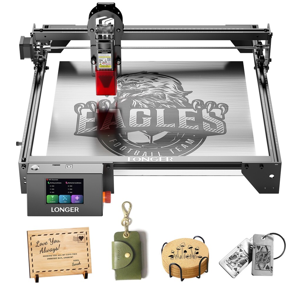 Longer RAY5 10W Laser Engraver, Laser Cutter, High speed up to 24,000 mm/min🔥