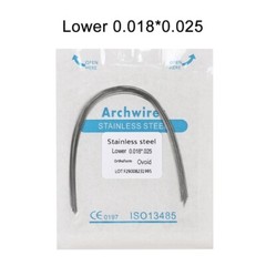 100pc Dental Orthodontic Arch Wire Stainless Steel Round Rectangular Ovoid-IN US