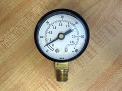 Bristol-Myers MTI104447 2″ Pressure Gauge 60 PSI/4.0 kg/cm²