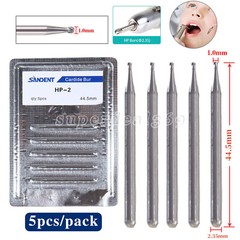 Dental Carbide Burs HP 1 2 3 4 8 Long Straight Bur Slow Speed Handpiece SA