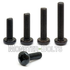 #10-32 – Phillips Pan Head Machine Screws – Steel w/ Black Oxide SAE Fine Inch