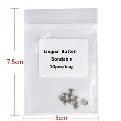 AZDENT Dental Orthodontic Lingual Button Bondable Round 10Pcs/Kit