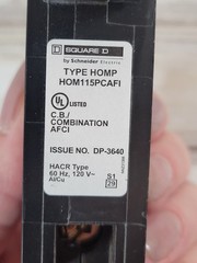 Homeline Square D 15 Amp Breaker HOM115PCAFI