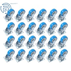 24 × 2Inch Blue 360° Casters Wheel No Brake Capacity To 65lb Each For Tool Chest