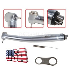 SEASKY Dental High Speed Handpiece 4Holes Standard Head Burr M4 Push Button NEW