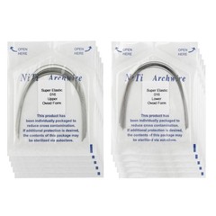 100Pcs Dental Orthodontic Arch Wire Super Elastic NiTi Round Ovoid Form 012-020