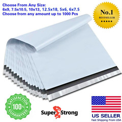 POLY MAILERS Envelopes Self Sealing Plastic Mailing Bags Size 6×9 7.5×10.5 10×13