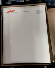 Aloha Airlines Logo Classic Crest natural white 8.5 x 11 Bond 24lb Paper