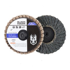 10 Pack – 2″ Mini Flap Discs 60 Grit Quick Change Sanding Roloc Style Type R