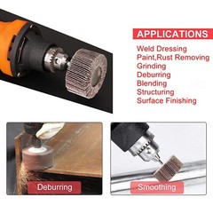 1-1/2x1x1/4″ Flap Wheel Sander for Drill Mounted Sanding Grinding 40 80 120 Grit