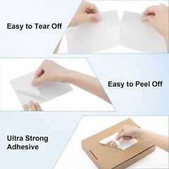 1000 4″ x 6″ Fanfold Direct Thermal Shipping Labels for Zebra & Rollo Printers