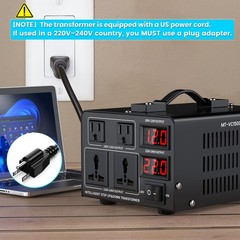 Jlouneo 1500W Voltage Converter Transformer110V To 220V Or 220V To 110V Step