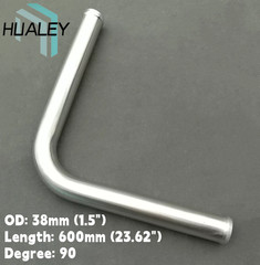 1.5″ 38mm 90 Degree Aluminum Turbo Intercooler Pipe Piping Tubing Length = 600mm