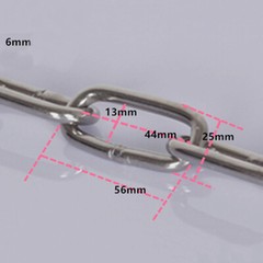 304 Stainless Steel Chain, Long And Short Ring, Safe Load-bearing 0.08kg-1.2kg