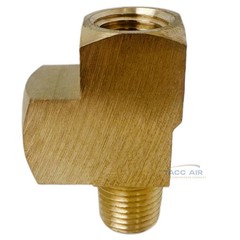 2 Pack 1/4″ NPT Solid Brass Branch Tee Fitting 3 Way W/ 2 Female & 1 Male Thread