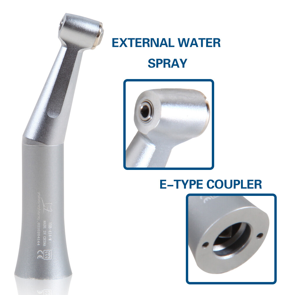 NSK Style Dental LED /No LED Contra Angle Handpiece fit FG1.6mm/CA2.35mm Burs dr