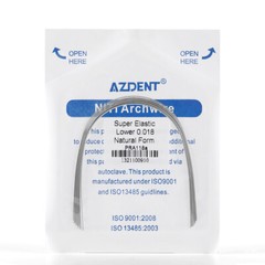 10Pcs/Pack Dental Orthodontic Arch Wire Super Elastic NITI Round Natural Form