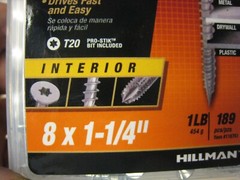 2 yes 2 PowerPro One Multi Material Steel 8 x 1 1/4″ Screw Pack: 1LB #116761