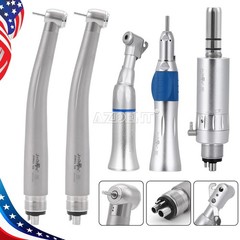 1 Set Estilo Dental 4 Agujero Alta y Baja Velocidad /Kit de Pieza de Mano de