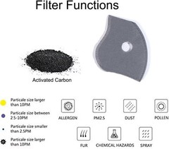 Half Face Cover Respirator Reusable Face Mask Filters Sports Worksite Facepiece