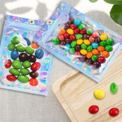 Resealable Smell Proof Bags Clear Ziplock Food Storage Bag Foil Mylar Pouch