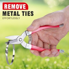 Cable Tie Tool Gun Kit Stainless Steel Zip Tie Cutter + 150 pcs Metal Zip Ties✅