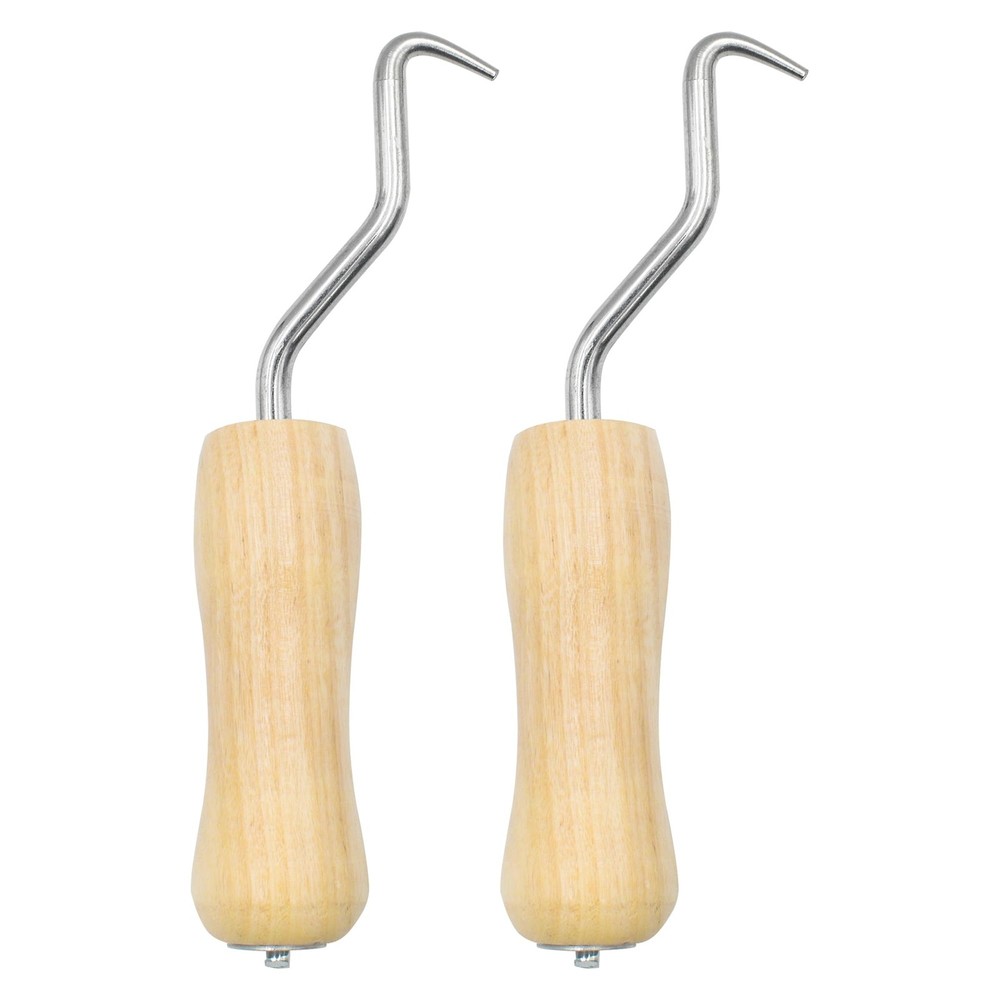 2 Pack Rebar Wire Twister with Wooden Handle, Manual Pull Tie Twister Tool fo…