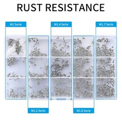 800 Pcs Tiny Screws for Electronics Micro Small Mini Phillips Pan Head Machine