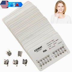 AZDENT Dental Orthodontic Bracket Braces Mini MBT 022 3-4-5 Hooks 20Pcs/Pack