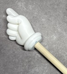 Custom 3D Printed Cartoon Hand Pointer Stick for Influencers Content Creators
