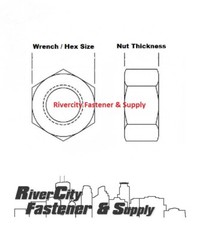 (10) 1/2-20 Aluminum Hex Nuts 1/2×20 Nut 1/2*20 Nut 1/2 x Fine Thread