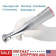 Dental Electric Handpiece 1:5 Increasing Fiber Optic Contra Angle Mini Head YBB