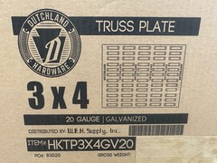 360 QTY 3″ x 4″ Truss Plate Mending Plate Structural Plates Zinc nail tooth