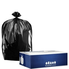 35 Gallon Trash Bags │ 1.5 Mil │ 1 Count (Pack of 100), Black