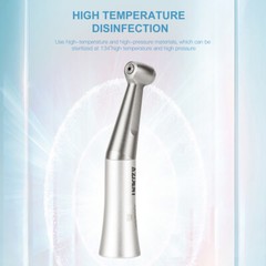 3 X Dental 1:1 Low Speed Handpiece Push Button Fit FG 1.6mm Burs Contra Angle US