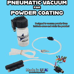 Pneumatic Micro Vacuum for Powder Coating – Easily Remove Powder! Two Tone Wheel