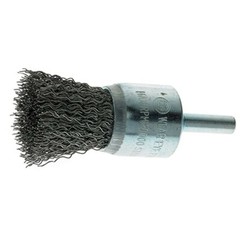 1″ Crimped Wire End Brush Stainless Steel with 1/4″ Shank for Die Grinder, Drill