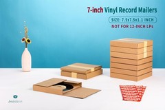 7 Inch 45 RPM Record Mailers (NOT for 12 LPs), 7.5 x 7.5 x 1.1 Inch Corrugated S